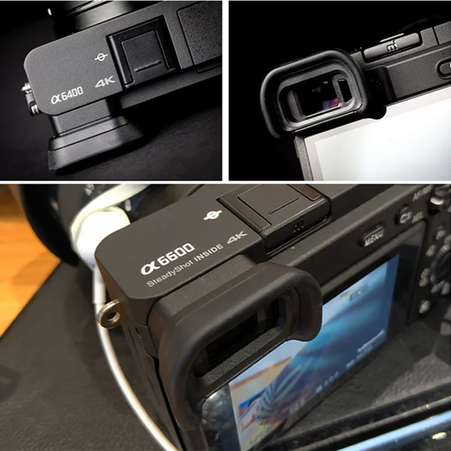 Sony EP-17 Augenmuschel Ersatz Abdeckung für A6600 A6500 A6400 Kamera-Zubehör in Schwarz - Bild 3