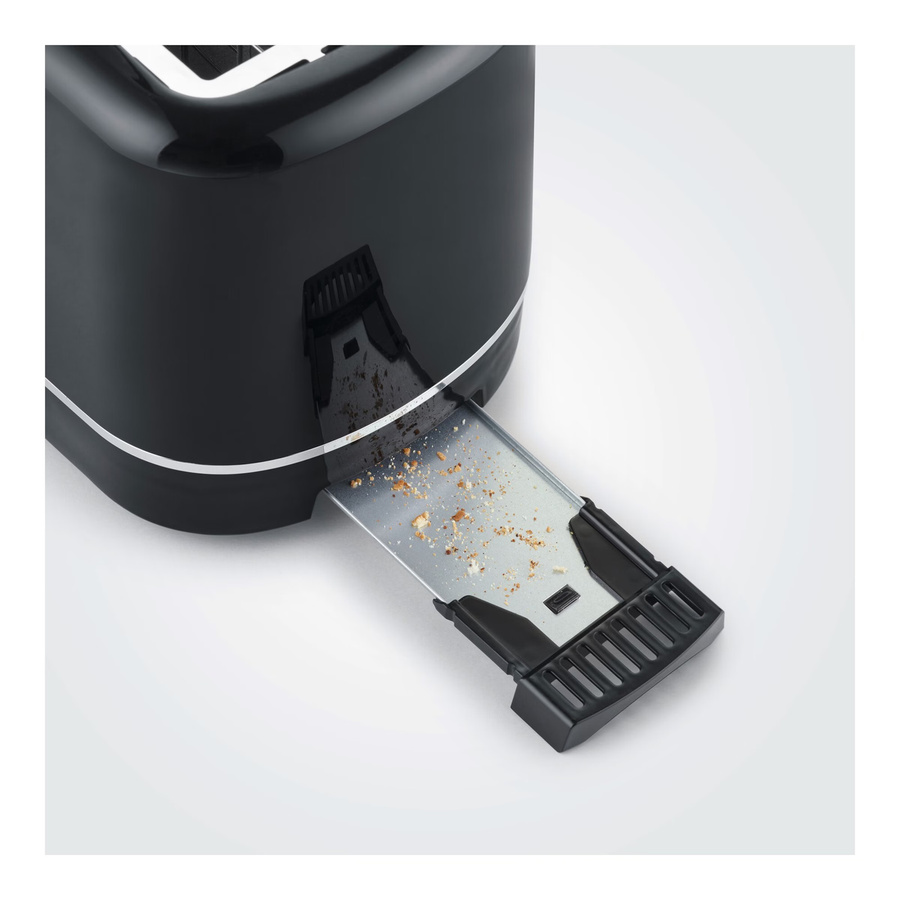 Severin Automatik-Toaster AT 4321 mit 2 Toastkammern, 850 W, Schwarz, B: 28,0 cm, H: 18,8 cm, T: 18,2 cm - Bild 3