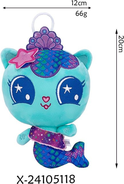 Linyi toy Mercat Cartoon Meerjungfrau Katze Plüschtier, ab 14 Jahre - Bild 1