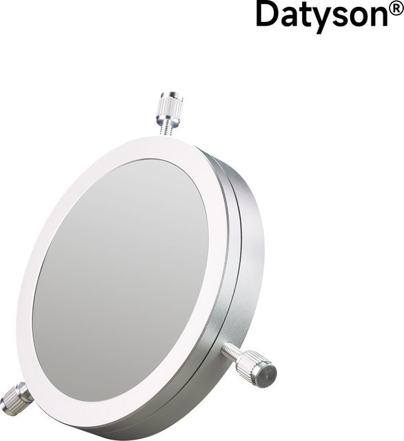 Datyson Sonnenfilter Vollmetallkappe in Silber für Teleskop-Kameraobjektive zur Sonnenflecken-Beobachtung (104-130mm) - Bild 1