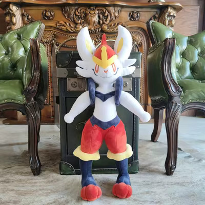 Aoger Pokémon Cinderace Pyrobut, Plüschtiere, Stofftier Puppe - Bild 1