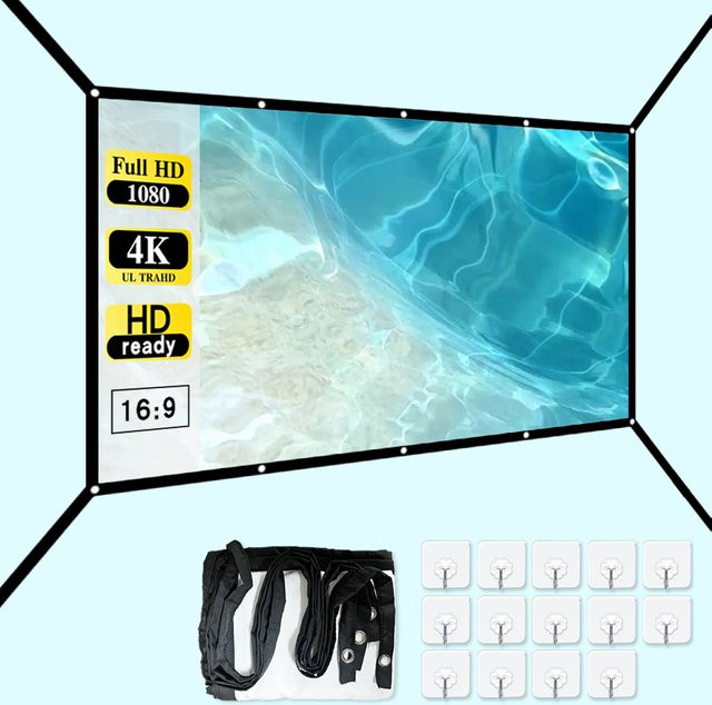 Look at ya ya Erweiterter Vorhangschirm für den Außenbereich, Weiß, 120 Zoll - Bild 1