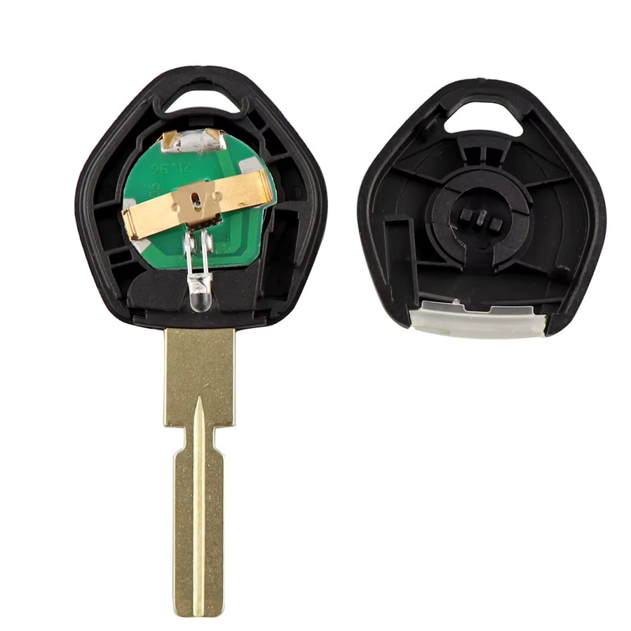 YIQIXIN Fernbedienung Auto Schlüssel Shell für BMW 3 5 7 Z3 E36 E34 E38 mit LED Licht und Transponder, Farbe: Schwarz - Bild 4