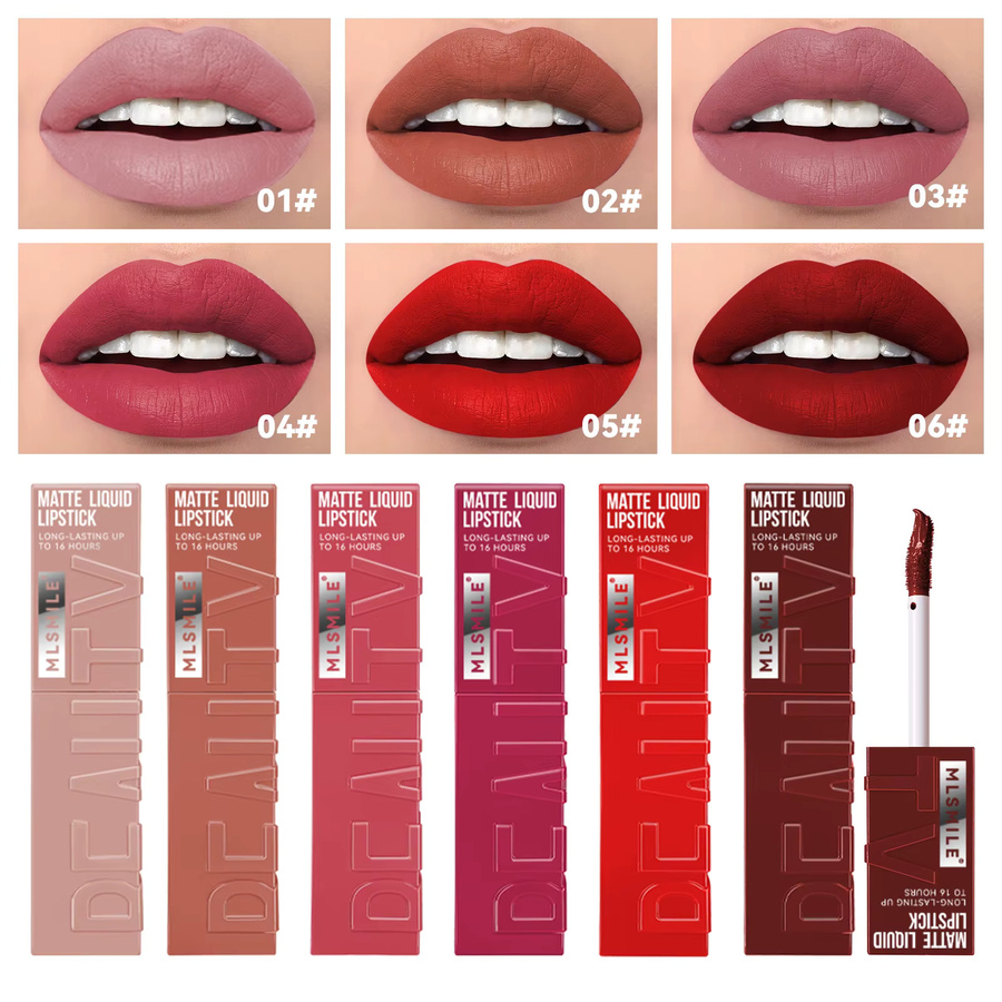 OREADEX Lippenstift, 6 Farben, matt, wasserfest - Bild 3