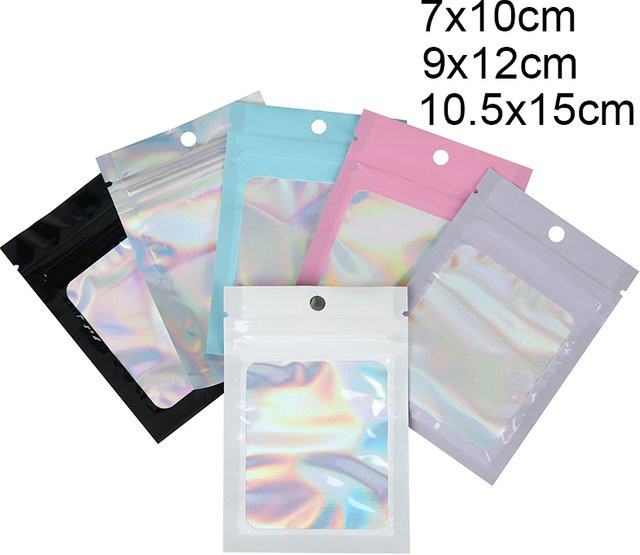 Aclovex 50 Stück Kunststoff-Druckverschlussbeutel für Schmuckverpackungen wie Armbänder und Halsketten - Bild 1