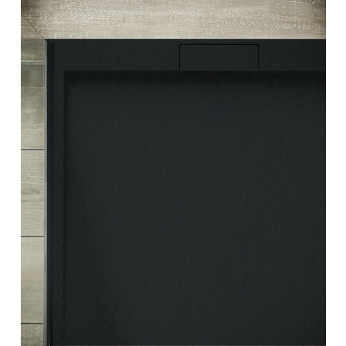 Ottofond Duschwanne Zona Rechteck aus Mineralguss, Anthrazit, B/T: 100 x 90 cm - Bild 5