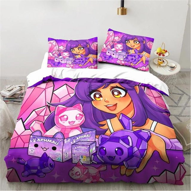 Aphmau Bettwäsche-Set mit Flügeln für Kinder und Jugendliche, Multicolor, B/H: 180 x 210 cm - Bild 1