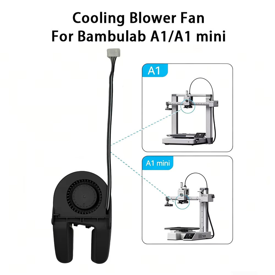 Bambu Lab 5015 Kühlventilator für A1 und A1 Mini 3D-Drucker in Schwarz - Bild 4
