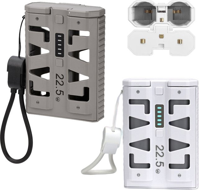 Gaqqee 21700 Powerbank-Gehäuse DIY-Kit in Grau mit 22,5W Schnellladung und Dual-Mode-Unterstützung - Bild 1