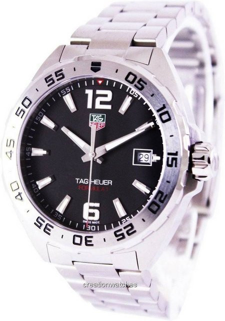 Tag Heuer Armbanduhr, Edelstahl, Schwarz, Analoguhr, Herren - Bild 1