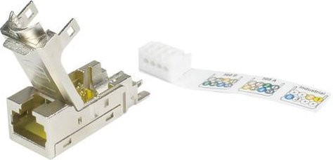 HARTING Steckverbinder 09 45 545 1562 Polzahl 8 in Weiß, Gelb und Silber - Bild 1