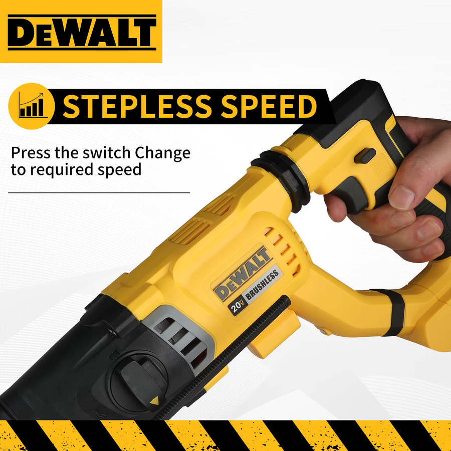 DeWalt DCH263 Akku-Bohrhammer mit SDS-Plus-Griff, gelb - Bild 6