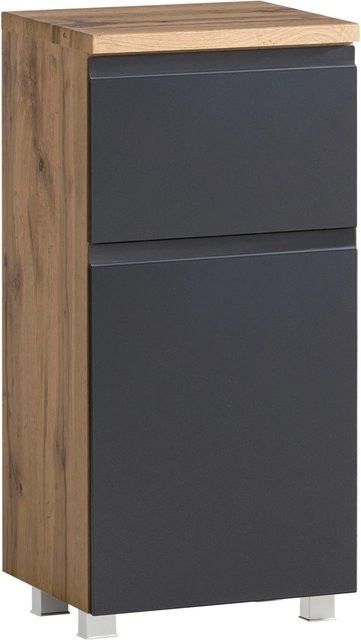 Held Möbel Unterschrank Ancona modern matt Grau-Wotaneiche B: 40 cm, H: 79 cm, T: 35 cm - Bild 1