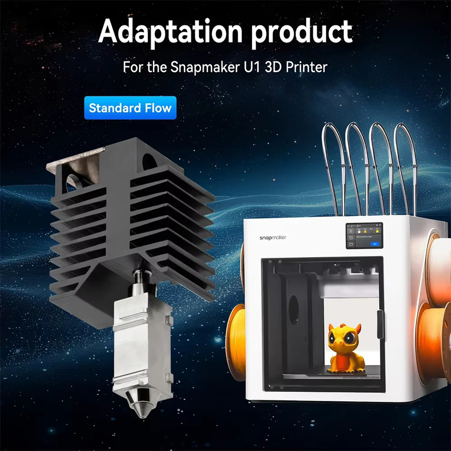 Snapmaker U1 Hotend-Kit mit gehärteter Stahldüse in 0,2 mm, 0,4 mm und 0,6 mm für FDM-Drucker - Bild 4