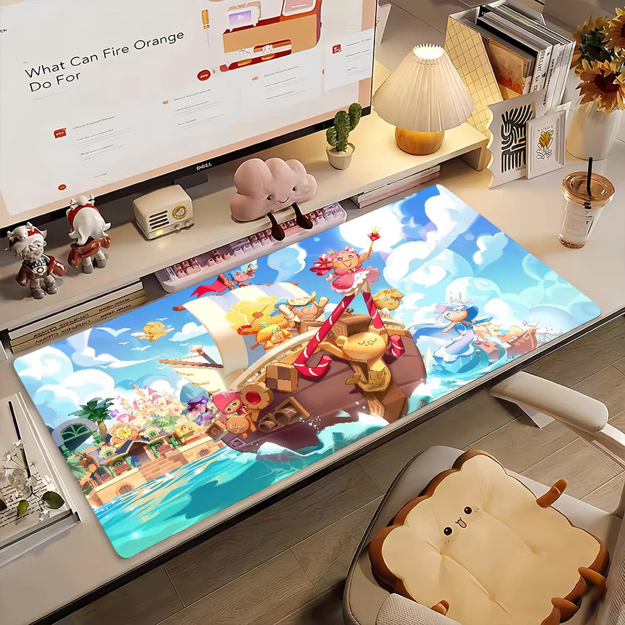 Game C-Cookie R-Run Kingdom Mauspad in Multicolour, rutschfeste Gaming-Schreibtischunterlage mit Gummikante - Bild 3