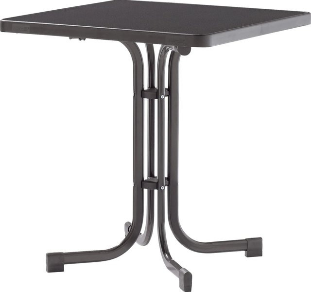 Sieger Boulevard Klapptisch quadratisch Mecalit-pro grau/anthrazit B/T/H: 70 x 70 x 72 cm - Bild 1