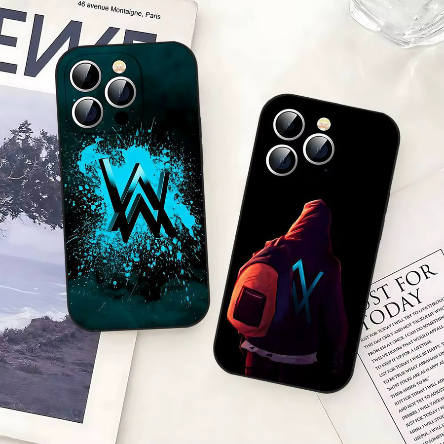 Alan Walker DJ Handyhülle Schwarz für iPhone 17, 16, 15, 14, 13, 11 Pro Max, Plus, X, XR, XS Max und 13 Mini - Bild 2