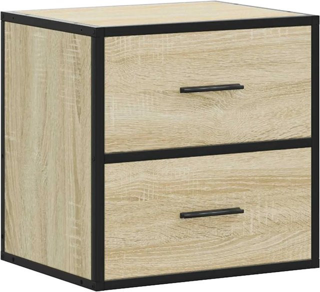 vidaXL Wand-Nachttisch Sonoma-Eiche, Farbe Braun, B/T/H: 40 x 31 x 39,5 cm - Bild 1