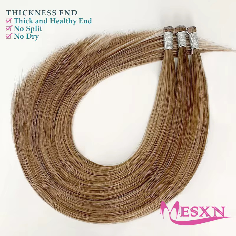 MESXN Haar Tressen Extensions Echthaar, Unisex - Bild 3