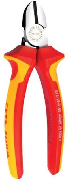 Knipex Seitenschneider DUOTECH VDE 1000V in Rot, Länge: 160 mm - Bild 1