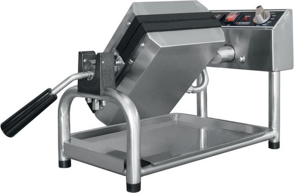 Schneider Waffeleisen Quadro aus Edelstahl in Silber mit Timer für belgische Brüsseler Waffeln, Höhe: 30 cm