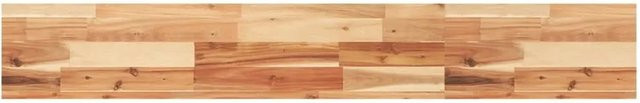 vidaXL Schweberegal aus Massivholz Akazie, braun, B/T/H: 120 x 20 x 4 cm, ölbehandelt - Bild 1