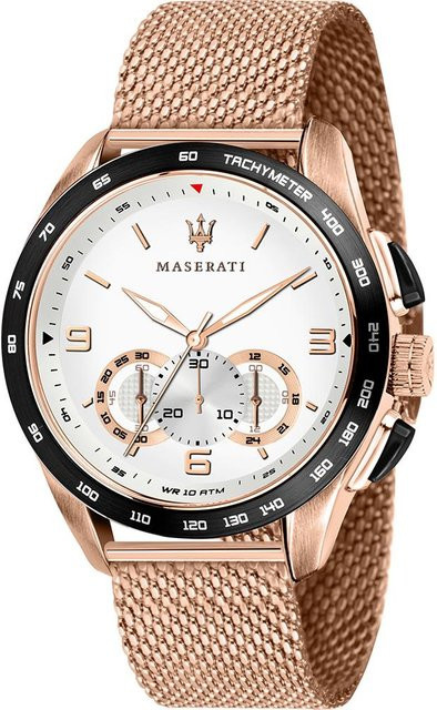 Maserati Chronograph, Edelstahl, Roségold, Quarz, Herren - Bild 1