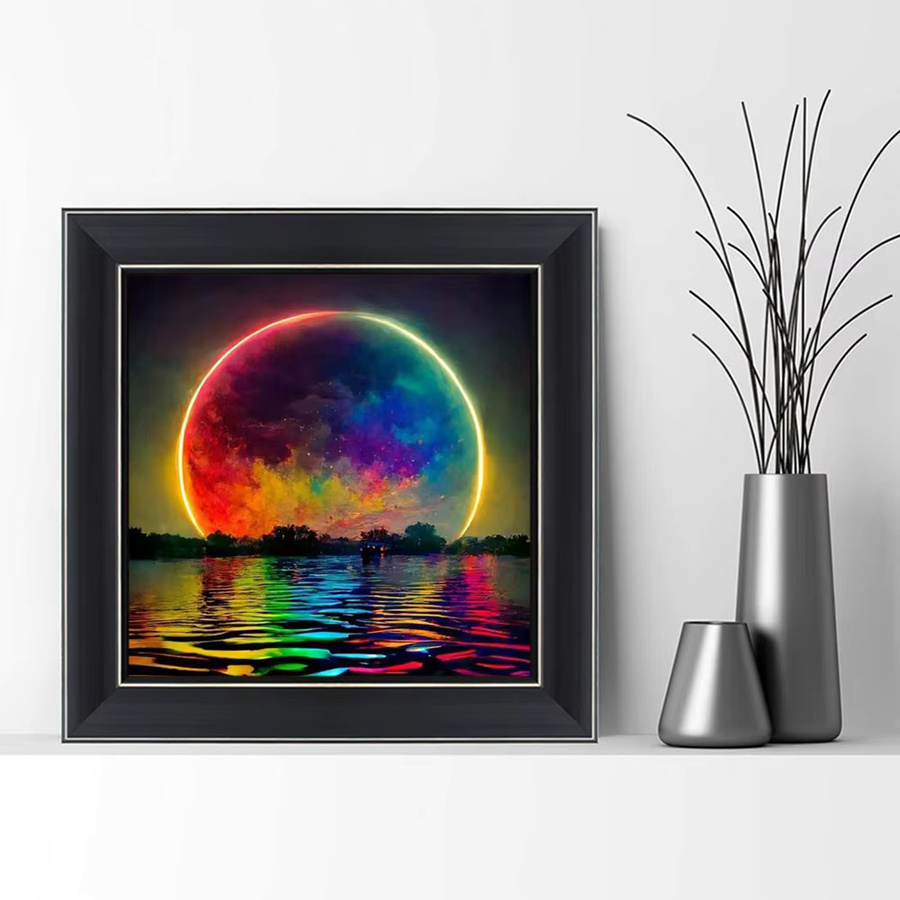 EverShine DIY 5D Diamantmalerei Seelandschaft als modernes Mosaik-Stickerei-Set in Multicolour, B/T/H: 20 x 20 x 20 cm - Bild 3