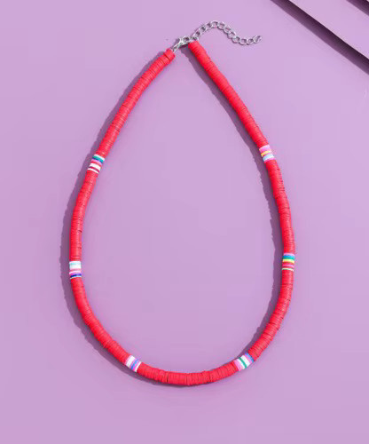 amofa Halskette, Polymer Clay, Bunte Perlen, Damen - Bild 2