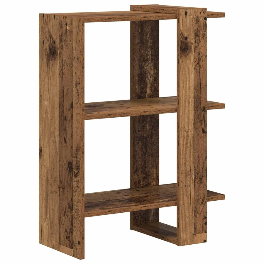 vidaXL Bücherregal Altholz-Optik in Braun, modernes Standregal aus Holzwerkstoff, B/T/H: 52 x 25 x 71,5 cm - Bild 2