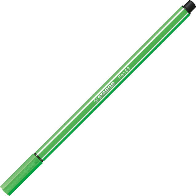 STABILO Pen 68 Tintenroller in Laubgrün hell mit feiner Spitze - Bild 1