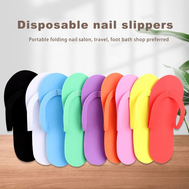JEARLYU Einweg-Flip-Flops aus Schaumstoff, 10 Paar, Unisex, mehrfarbig - Bild 1