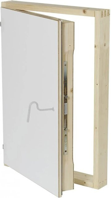 Minka Inspektionstür aus Holz in Weiß, B: 79 cm, H: 54 cm - Bild 1