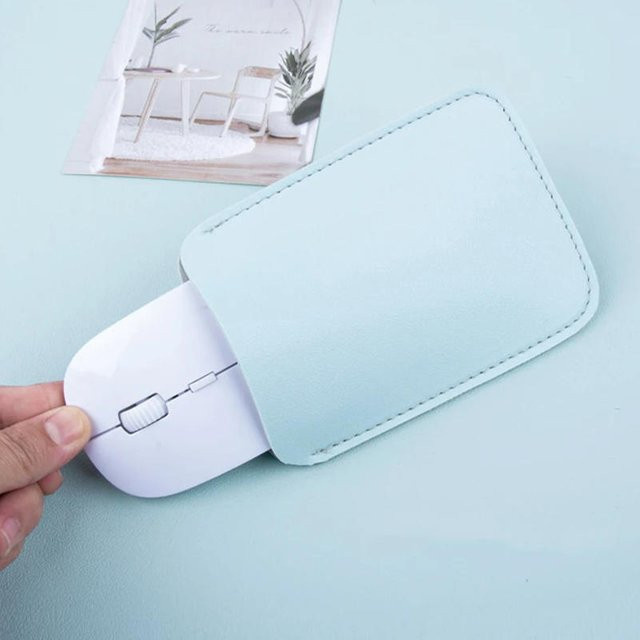 EH-LIFE Schutzhülle aus PU-Leder für die Magic Mouse in Blau - Bild 1