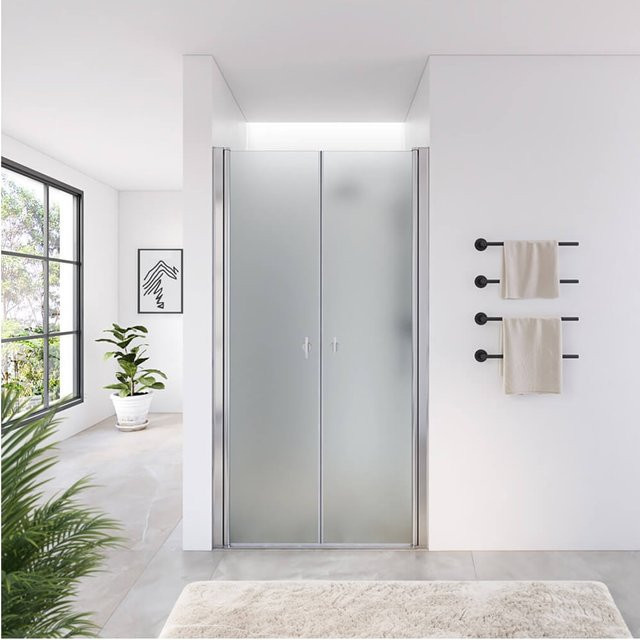 HOME DELUXE Pendeltür LAVEA mit Milchglas in Weiß - Bild 1