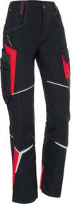 Kübler Damenhose BODYFORCE schwarz/mittelrot Form 2325 Größe 42 mit Cordura - Bild 1