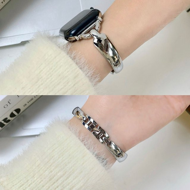 Uhrenarmband Edelstahl, Silber, Damen - Bild 1