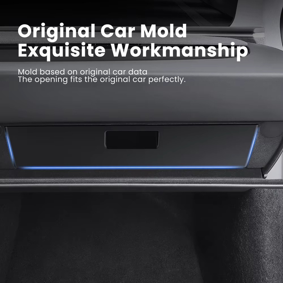 YZ Handschuhfach-Organizer für Tesla Modell 3 Y Highland Juniper in Schwarz - Bild 3