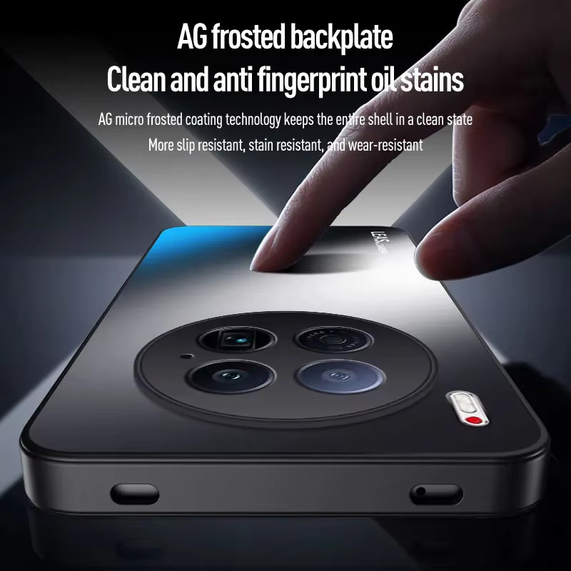 Stoßfeste Tecno Camon 40 Pro und Camon 40 Premier Handyhülle mit matter AG Frosted Rückseite aus TPU und PC in Schwarz und Blau - Bild 3