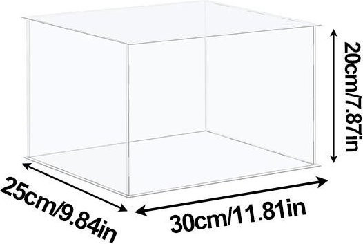 Whosee Acryl Box Organizer Transparente Vitrine mit Deckel B/T/H: 30 x 25 x 20 cm - Bild 1
