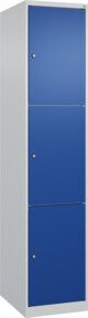C+P Schließfachschrank Classic PLUS mit 1 Abteil in Lichtgrau und Enzianblau, H x B x T: 185 x 40 x 50 cm - Bild 1