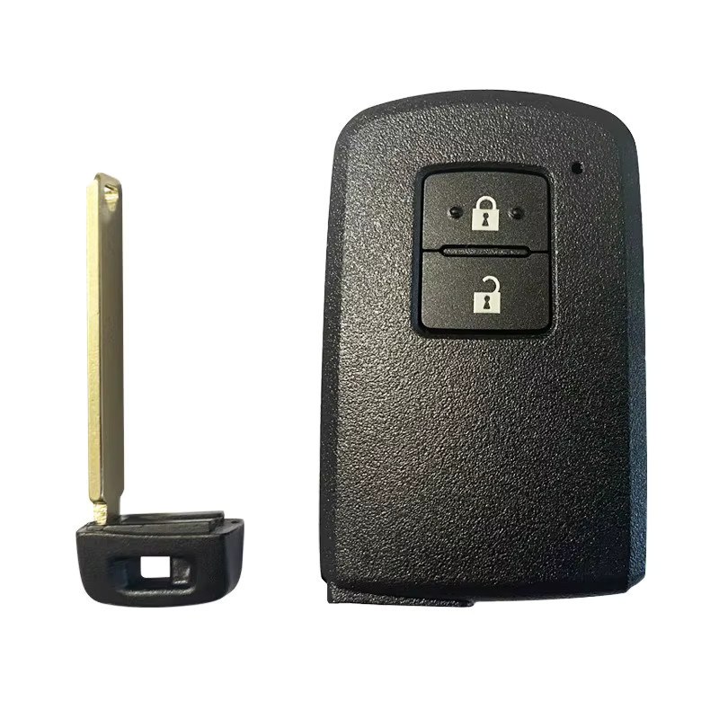 Smart Key Fob für Toyota Yaris ab 2008, 2 Tasten Aftermarket Keyless Go Fernbedienung mit 8A Chip, 434 MHz, FCC BA7EQ, Schwarz - Bild 4