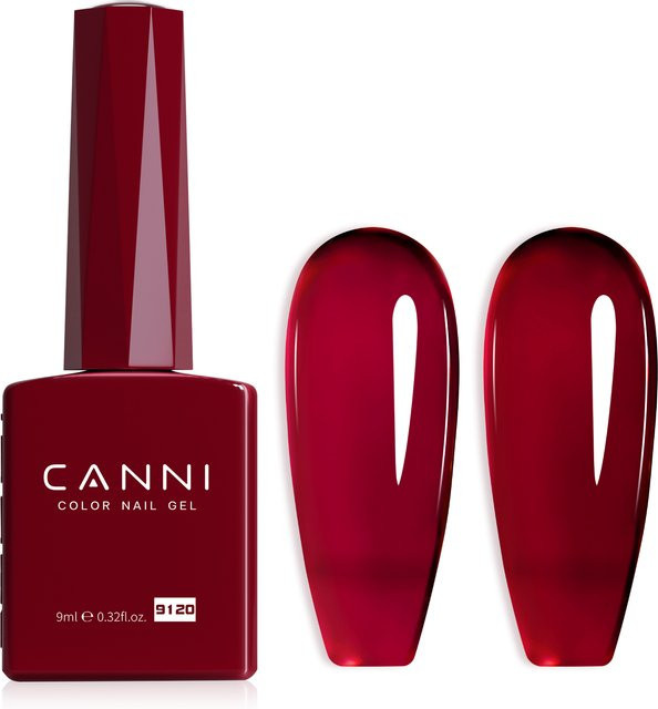 CANNI Nagel-Gel-Nagellack, Blood Red Jelly, Glänzend, Hema Free - Bild 1