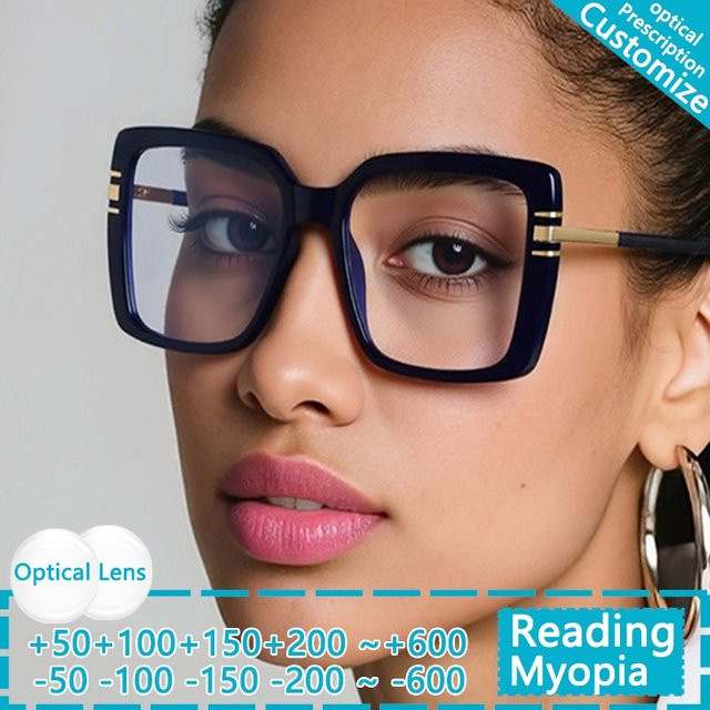 CCspace Lesebrille, Vollrand, Square, Metall, Schwarz, Damen - Bild 1