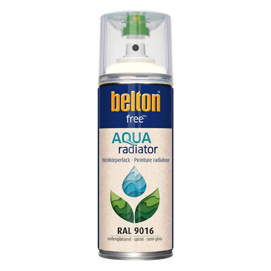 Belton Free AQUAradiator Heizkörperlack RAL 9016 Weiß seidenglänzend 400 ml - Bild 2