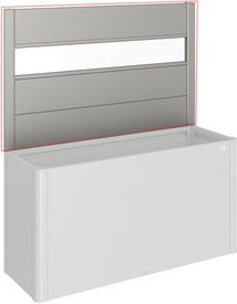 Biohort Sichtschutzelement DaVinci aus Metall und Acrylglas in Grau, H x B: 91 x 152 cm - Bild 1
