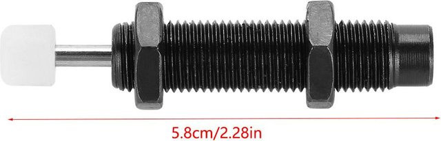 Koogeelife Öldruck Stoßdämpfer für Pneumatikzylinder AC1008 in Schwarz aus Edelstahl mit M10 x 8mm Hub - Bild 1