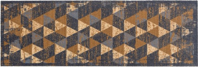 Astra Sauberlaufmatte Miabella Design Dreiecke Grau-Braun B: 50 cm, L: 150 cm - Bild 1