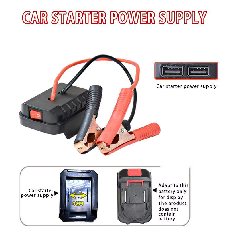 Tragbarer Kfz-Booster Makita Lithium-Ionen-Starthilfe mit USB-A und USB-C Schnellladefunktion in Schwarz - Bild 5