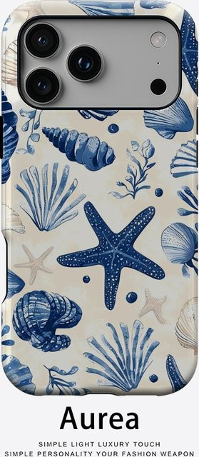 Navy Beach Tough Case Handyhülle mit Magnetfunktion für iPhone 17 16 15 14 13 Pro Max Plus in Blau - Bild 1
